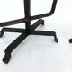 Pair of brutalist wrought iron candlesticks, France, three lights, signed