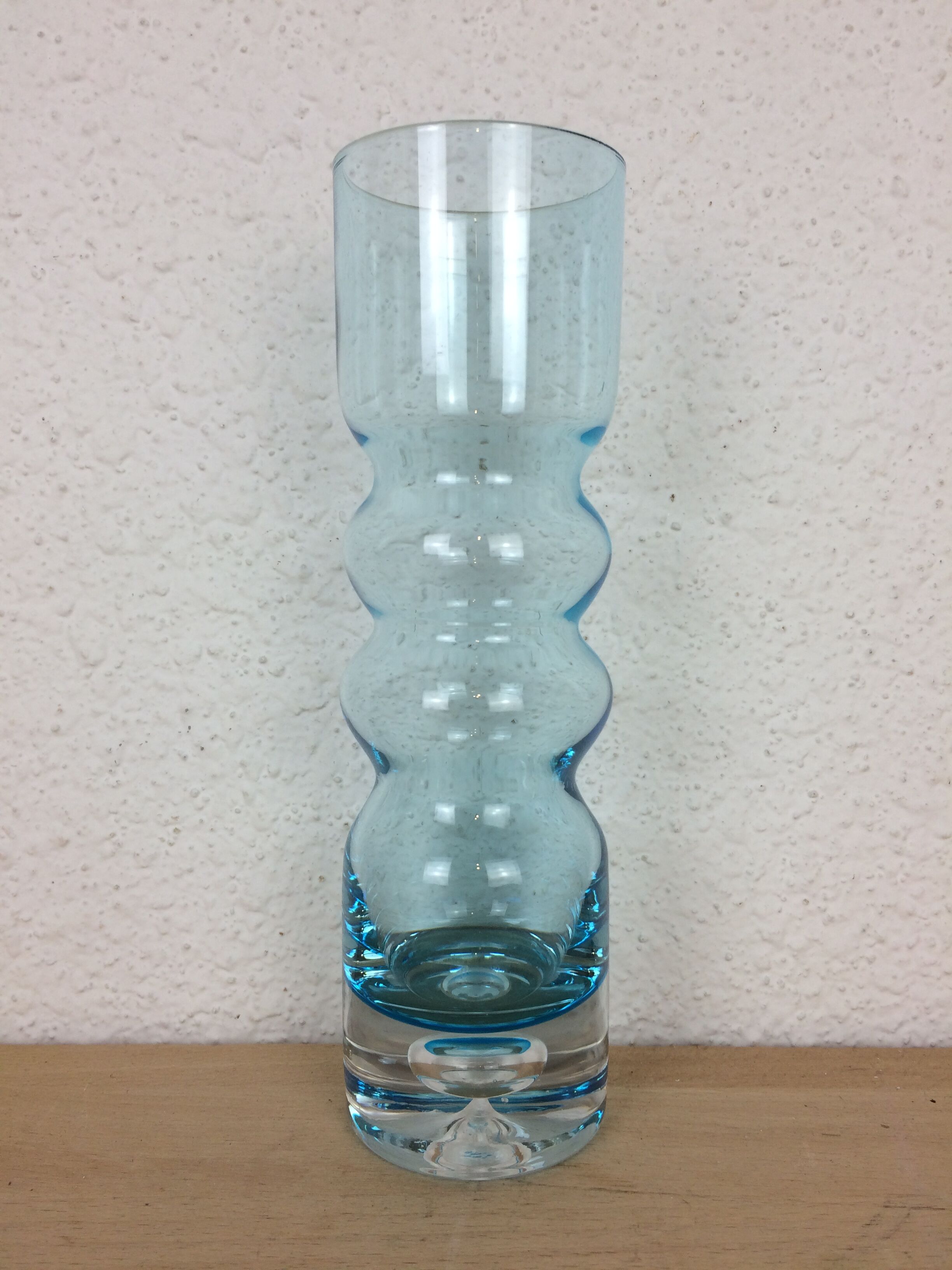 Scandinavian roll vase, Riihimaki glass Tamara Aladdin