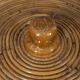 Vintage 1960s Italian design bamboo storage basket