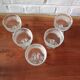 5 vintage footed cups for ice cream cocktails