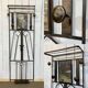 Porte manteaux de style art déco en fer des années 1960