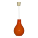 Orange teardrop pendant light from the 1970s