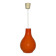Orange teardrop pendant light from the 1970s