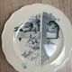 Duo of earthenware plates from the Canova service by BWM&Co.