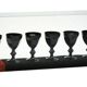 BOX OF 6 HARCOURT BLACK CRYSTAL GLASSES BY BACCARAT FROM STARK
