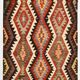 Tapis Kilim tribal tissé à la main 5x10, 155x291Cm