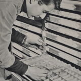 Silver photo printing circa 1970