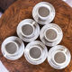 Set of 6 cups with its 6 speckled subcups