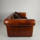 Canapé 2,5 places de luxe en peau de mouton faite à la main – par Lounge Atelier