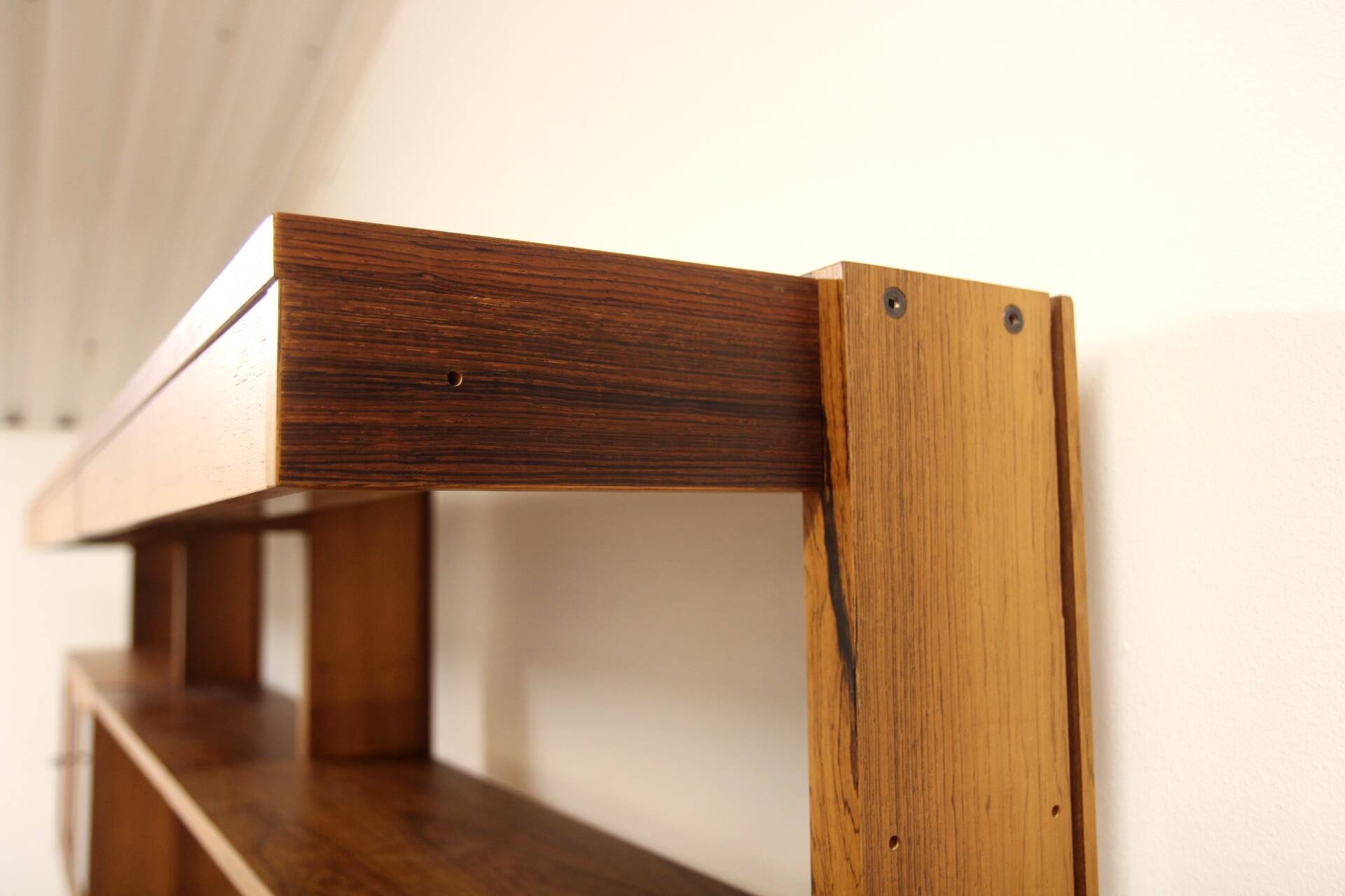 Scandinavian "triple" bookcase in rosewood, Sweden, 1960
