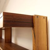 Scandinavian "triple" bookcase in rosewood, Sweden, 1960