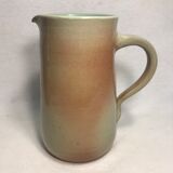 Former pitcher SOULAINES enamelled terracotta green gray decanter Vintage kitchen