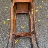 Sellette art nouveau en bois massif 76cm