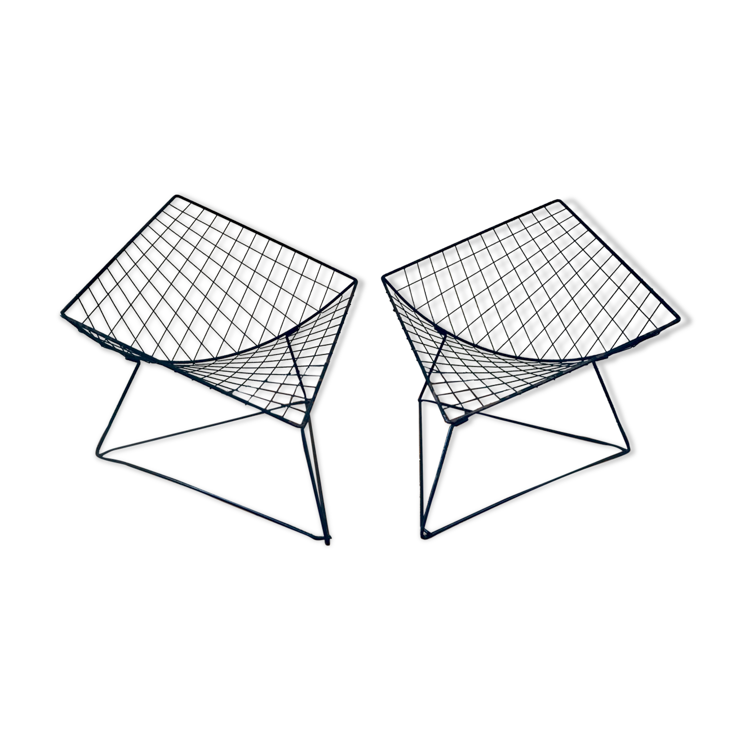 Pair of black OTI chairs, by Niels Gammelgaard, 1980