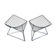 Pair of black OTI chairs, by Niels Gammelgaard, 1980