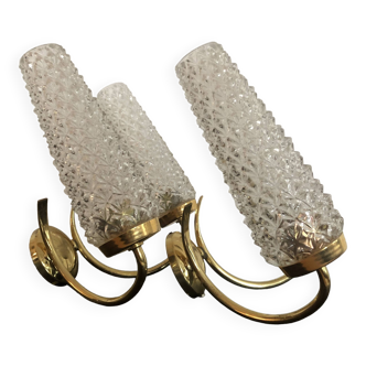 Set of 2 Art Deco wall lights