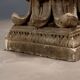 Ancient plaster capital decorated with acanthus leaves, 19th century.