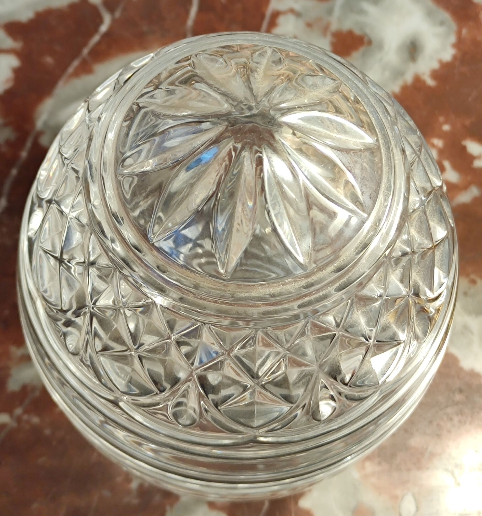 Old egg-shaped drapery/candy box