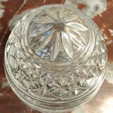 Old egg-shaped drapery/candy box