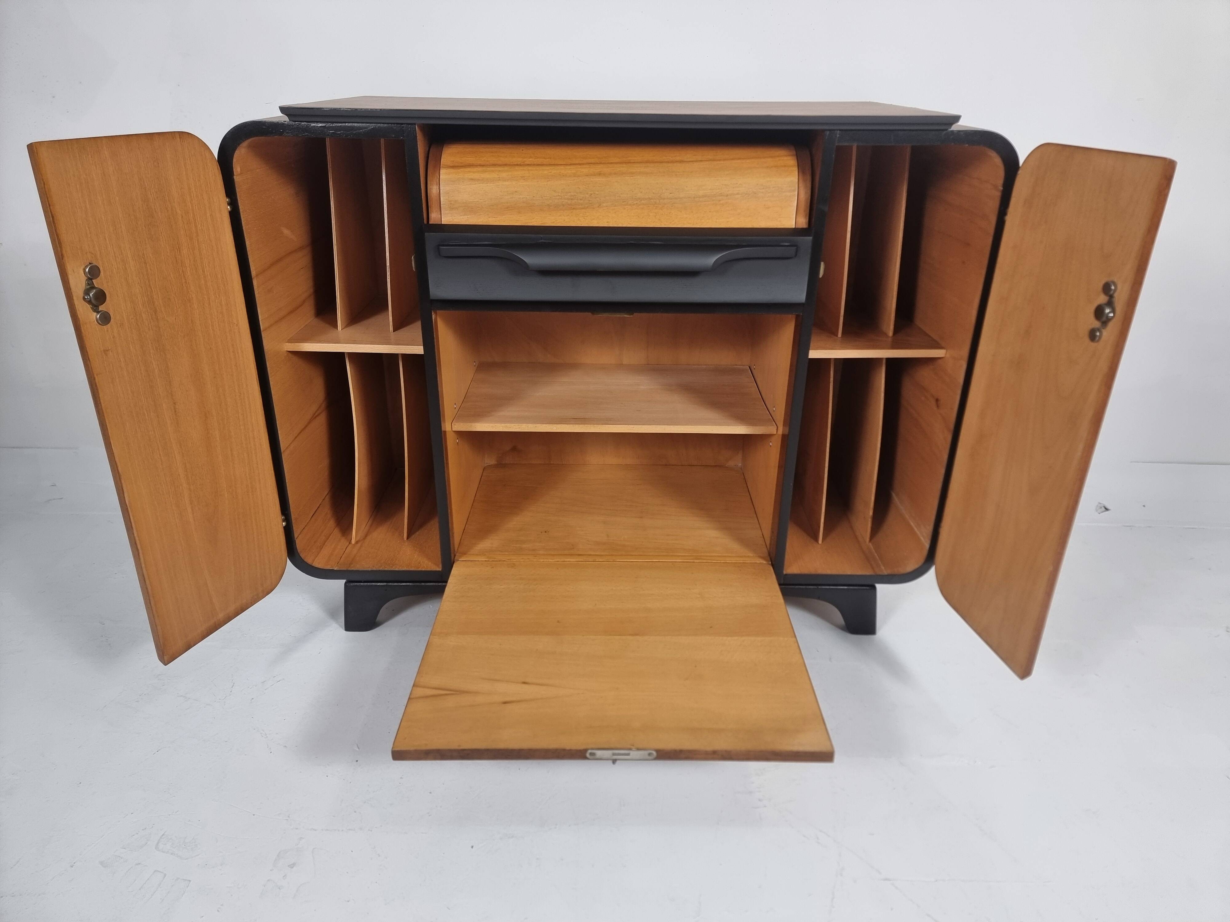 Art deco cabinet by Jindřich Halabala 1960s