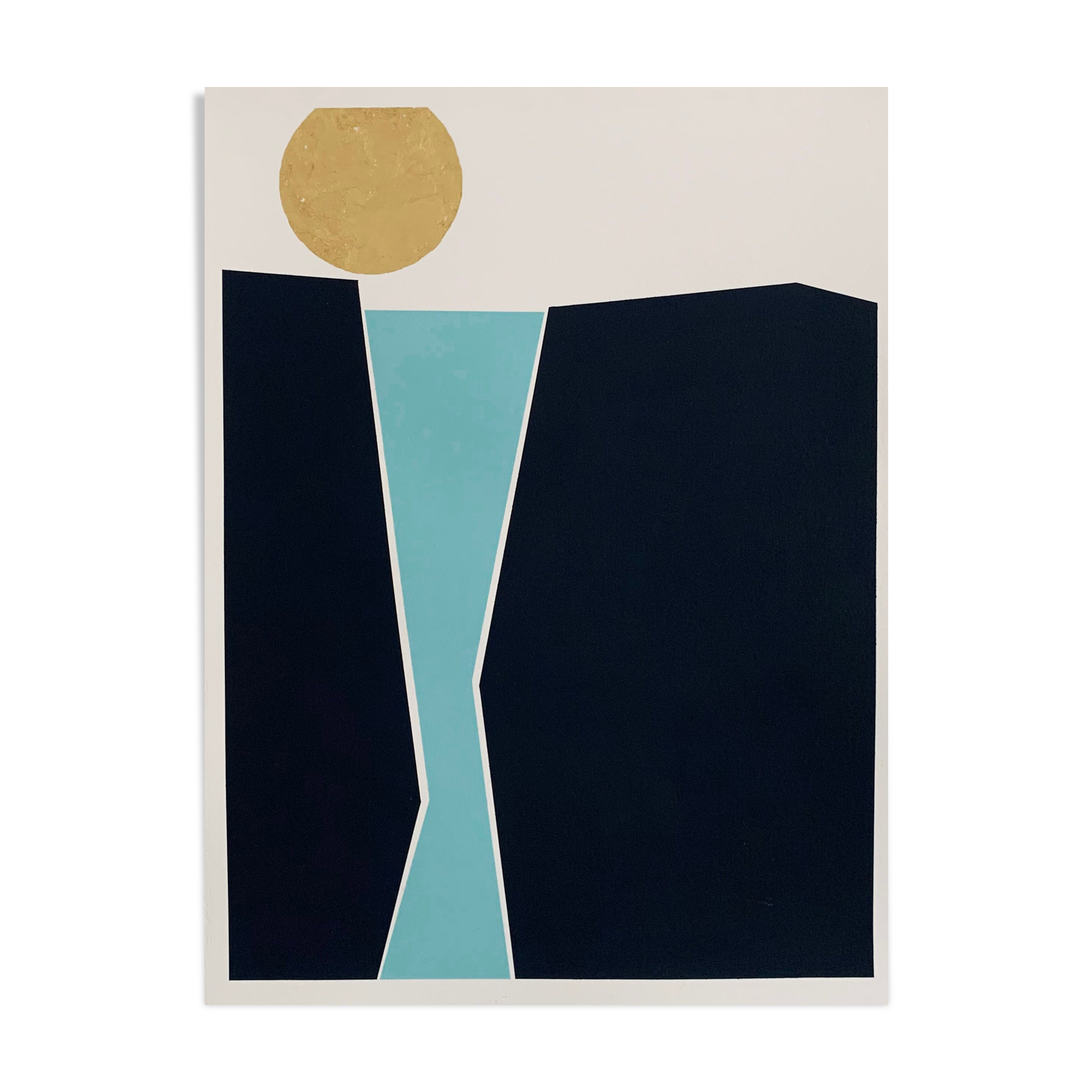 Peinture sur papier - WaterfallxGolden Sunburn XXL