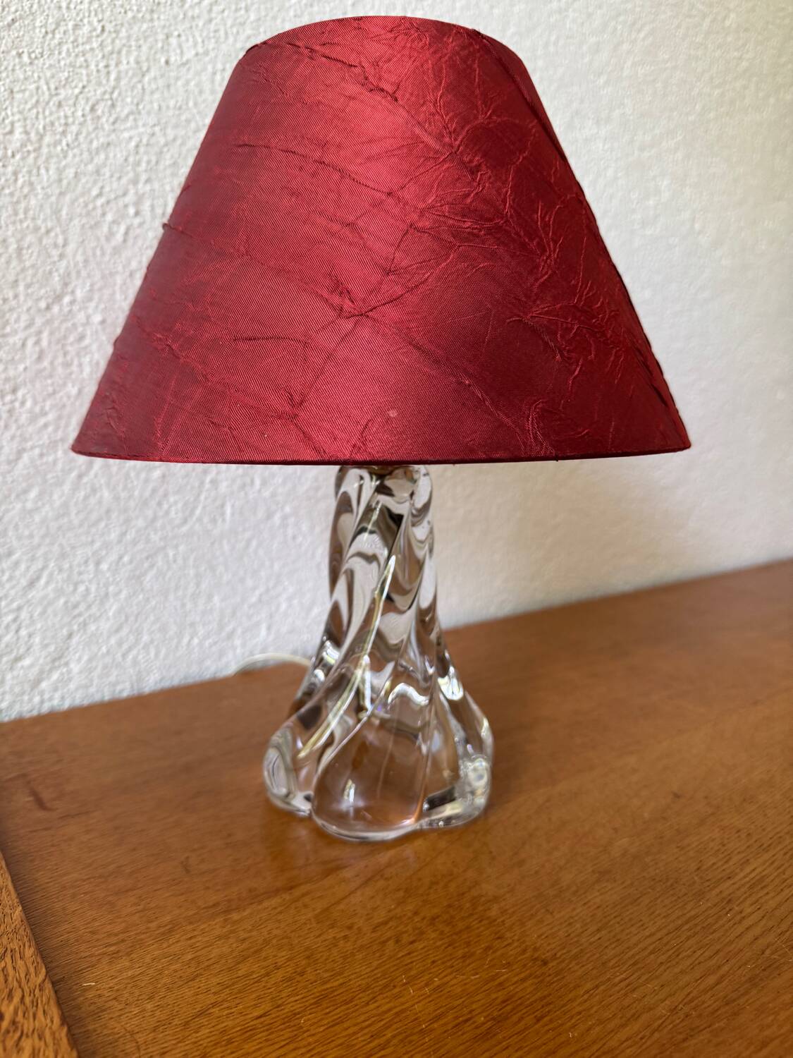 60s crystal table lamp