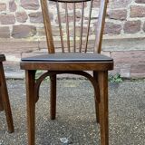 paire de chaises Baumann café bistrot 1960