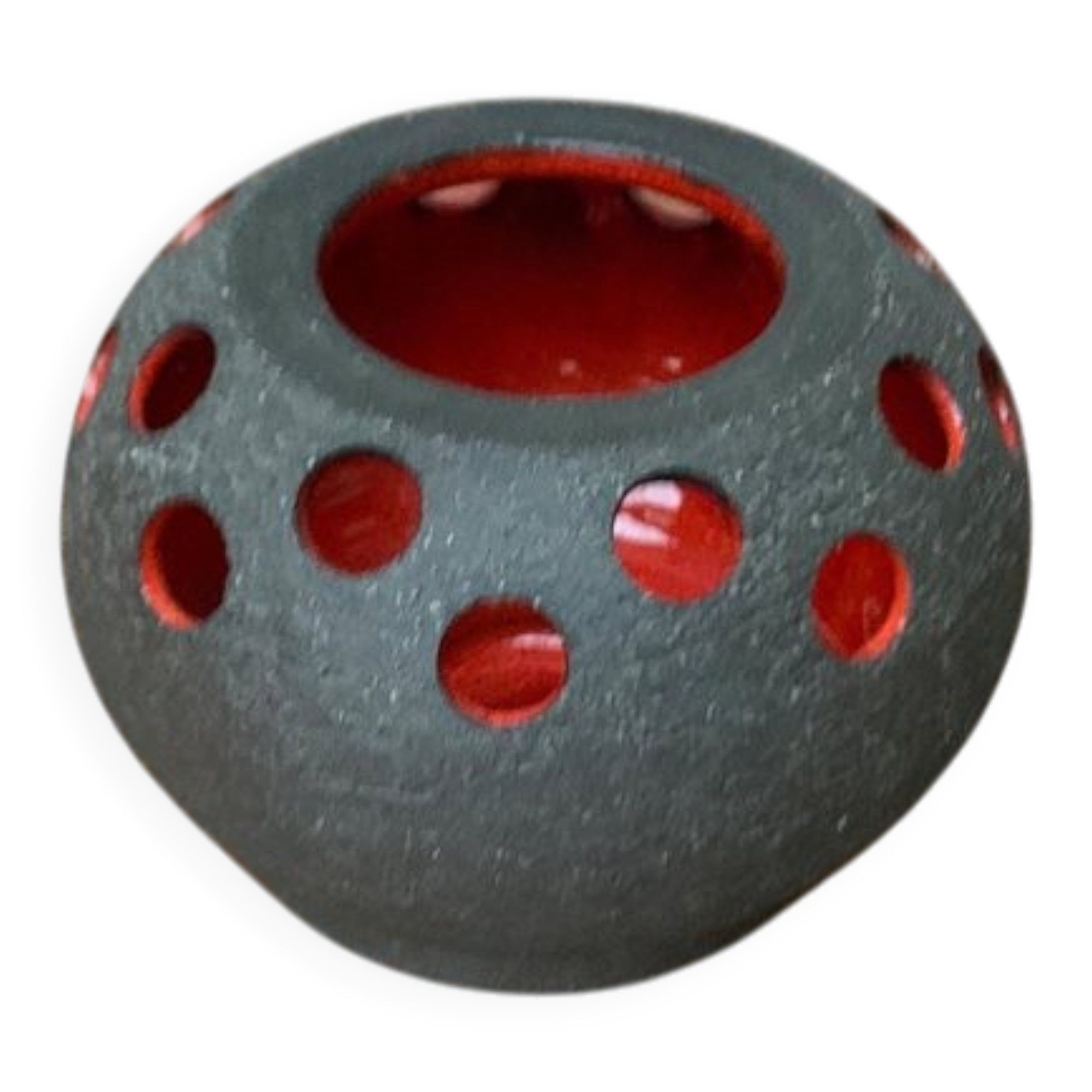 Danish studio candlestick from the mid-century by Lovemose, 1960s.