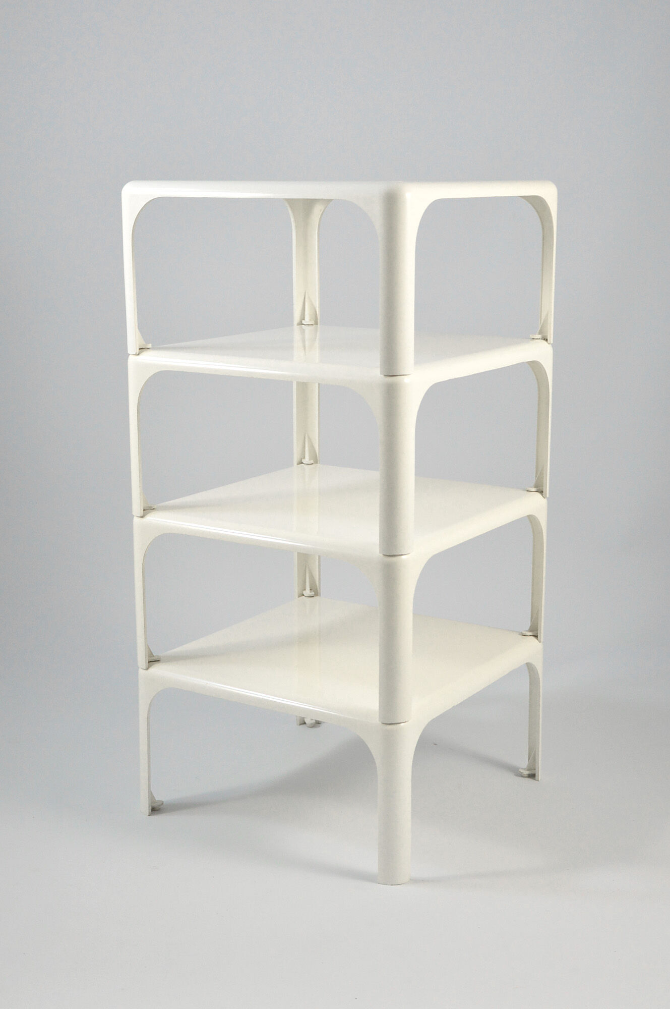 Set of 4 Demetrio 45 side tables by Vico Magistretti for Artemide, 1960s