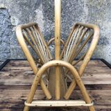 Rattan magazine holders