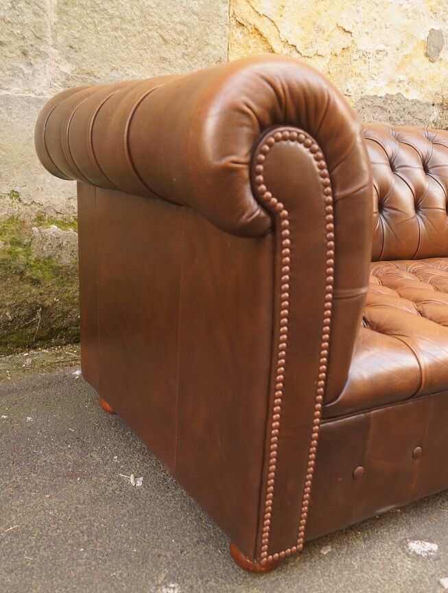 Chesterfield leather sofa