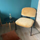 Fauteuil design velours et métal