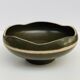 Vintage stoneware salad bowl – organic centrepiece – 1970s