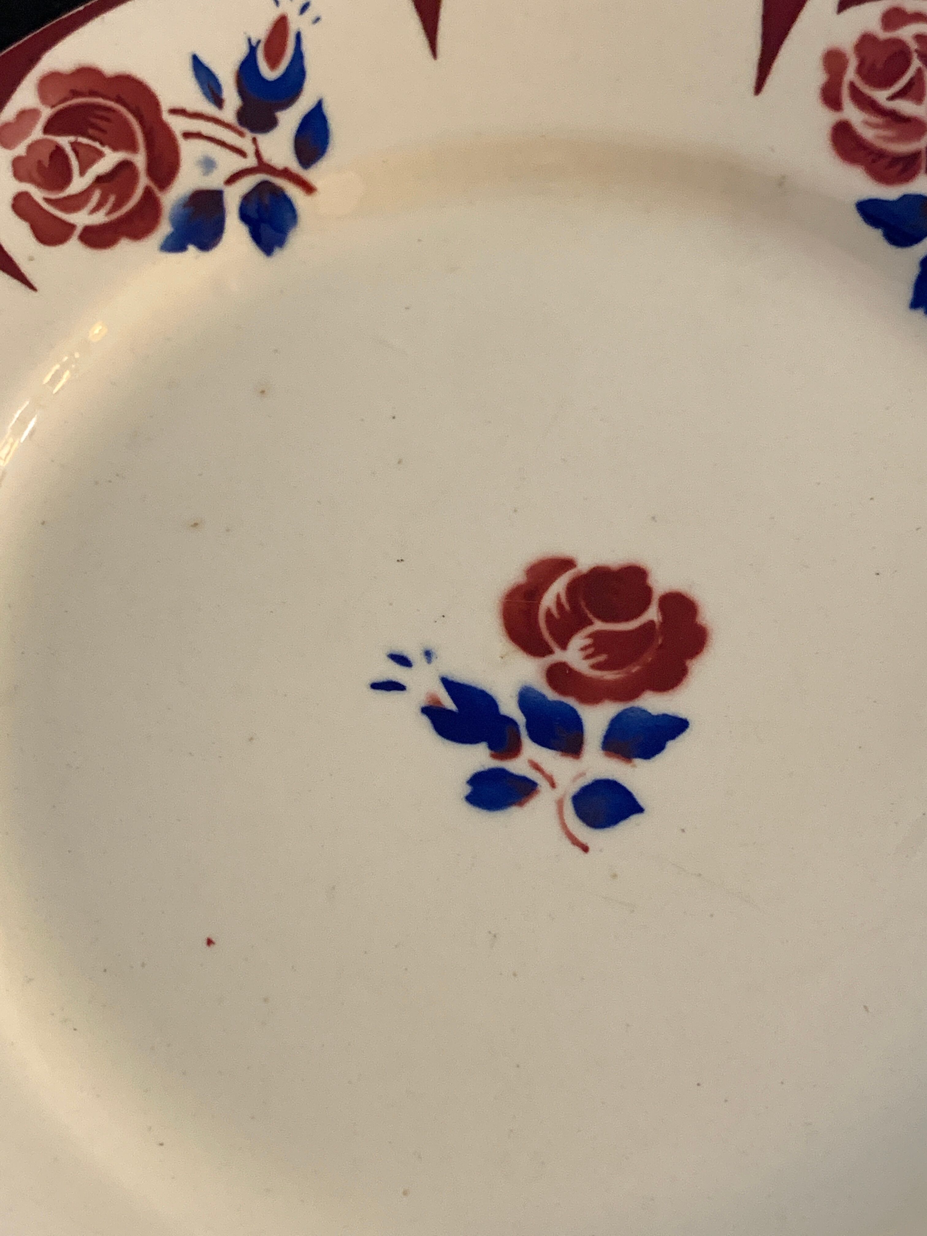 11 Flat plates Badonviller art nouveau
