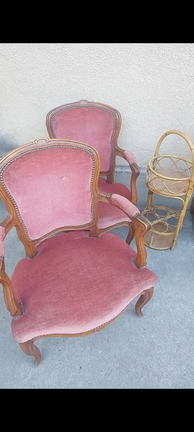 Armchair Louis XV bison