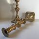 Pair of Victorian candle holders in gilded bronze