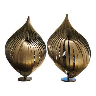 Lampe "Gordes" spirale  du designer Henri Mathieu