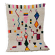 Tapis berbère marocain artisanal fait main 138 x 104 cm