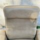 Vintage De Sede leather swivel chair, tulip base.