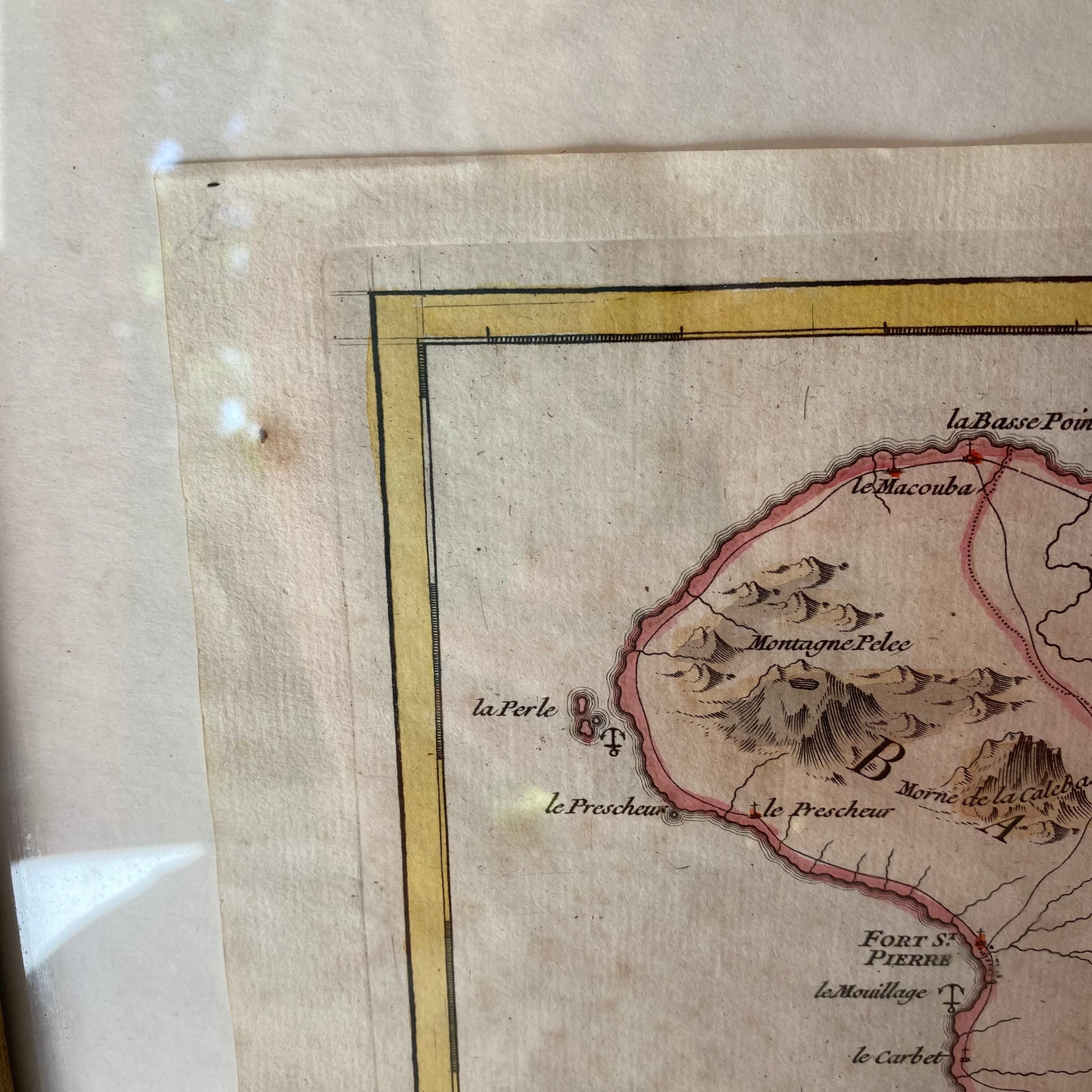 Old map Martinique
