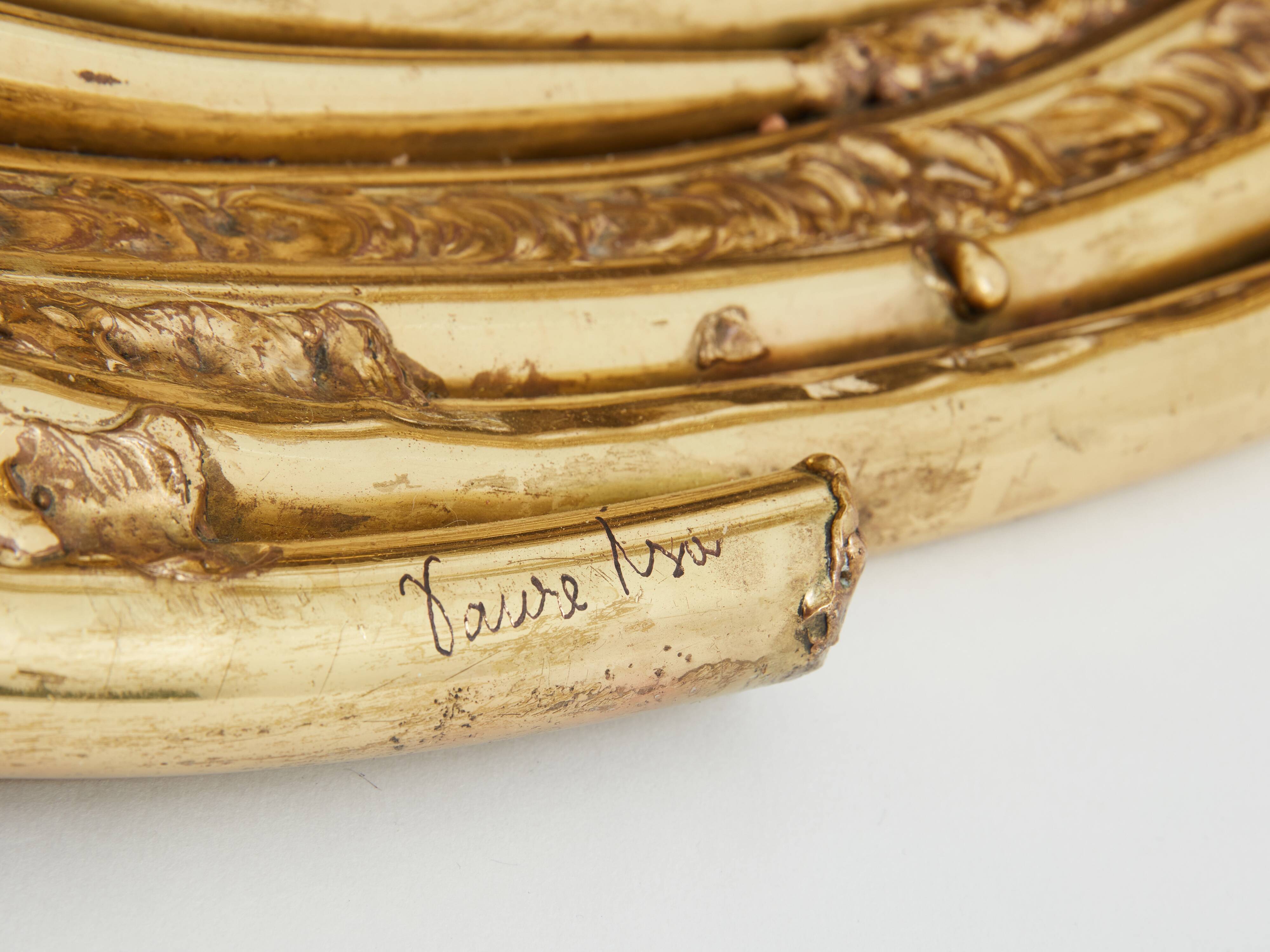 Dining table brass sculpture rock crystals Isabelle Faure 1970