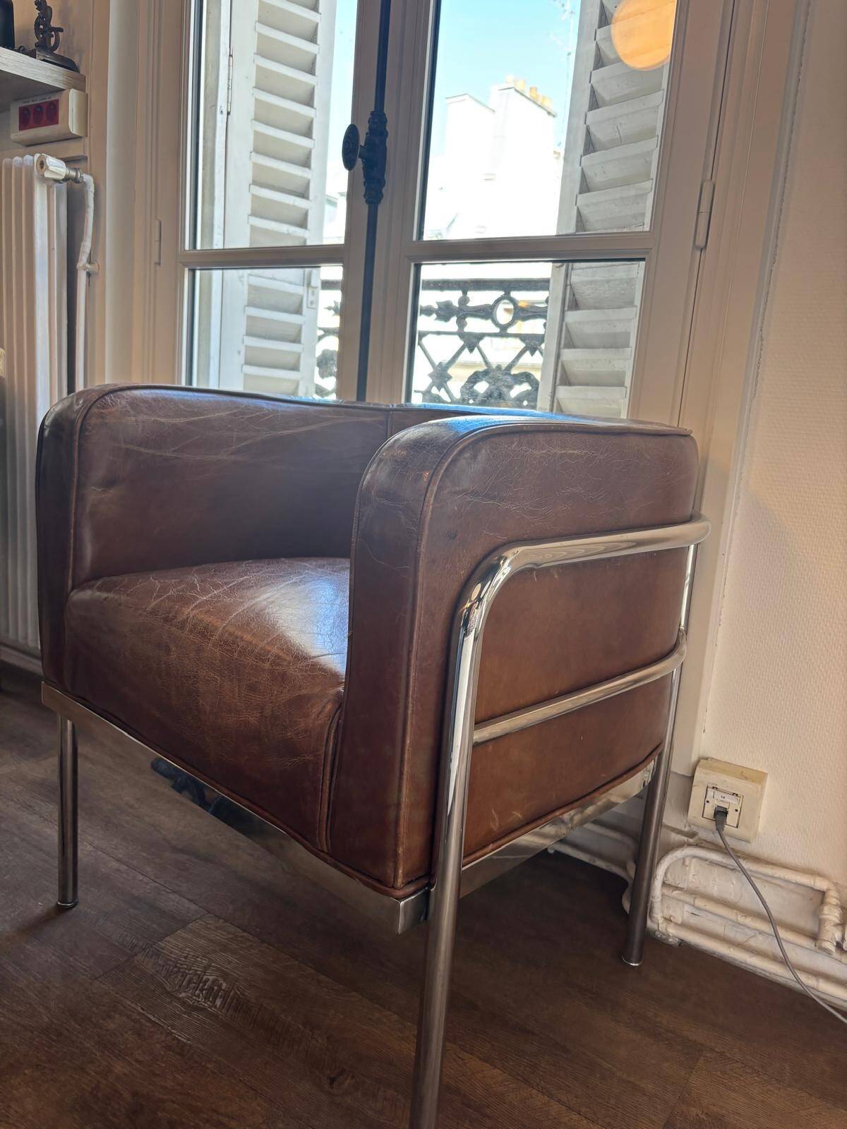 Leather armchair