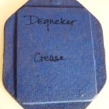 Octagonal mirror in glazed ceramic by Dequeker, 1970s