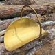 Brass log basket, claw feet, 1960s