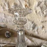 Antique glass candlestick