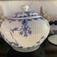 English sugar bowl in half-porcelain, antique.