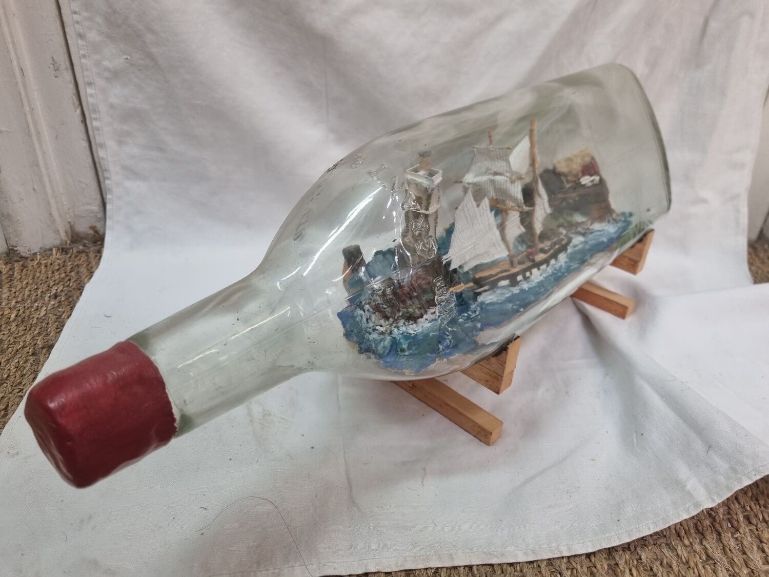 Model boat in bottle