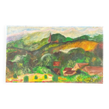 Tableau paysage vert