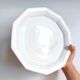 Round vintage Niderviller plate with a country decor.