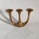 Three-branch brass candlestick Scandinavian country decoration